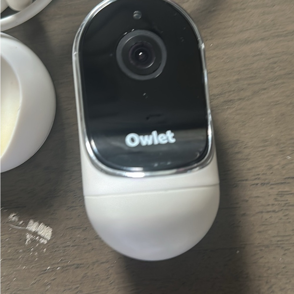 Owlet White and Black Baby Monitor Camera
